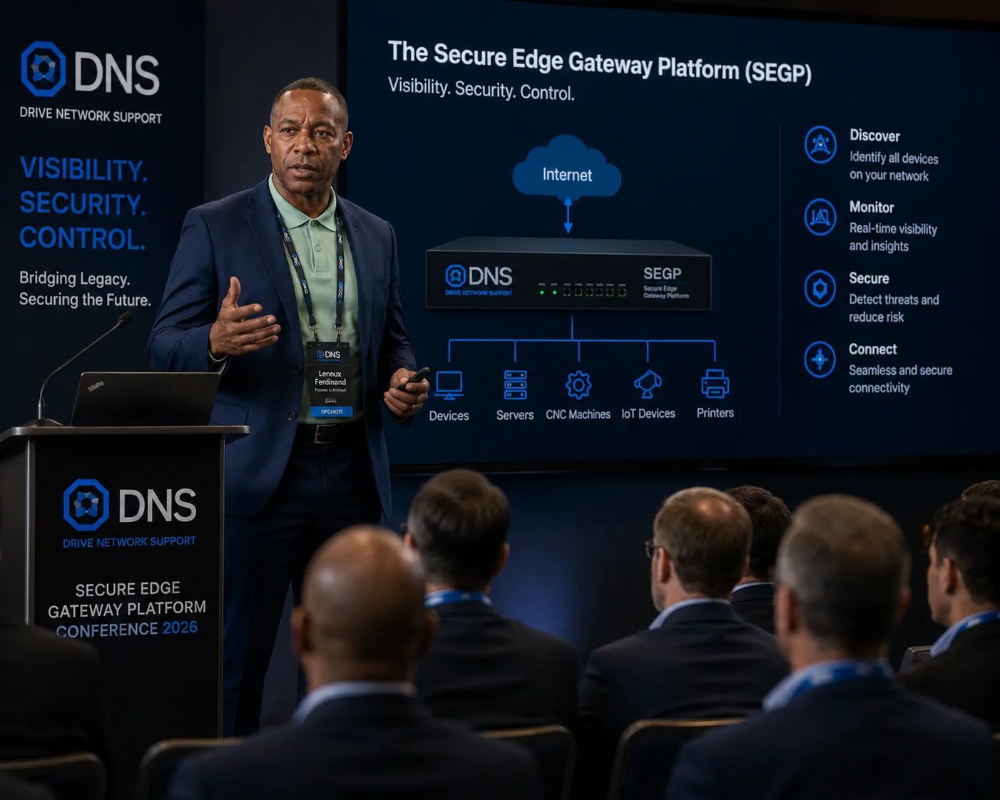 Conceptual visual illustrating a proposed DNS solution.