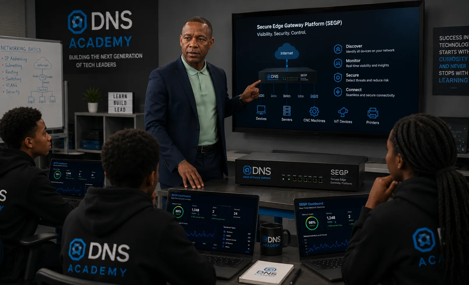 Conceptual visual illustrating a proposed DNS solution.